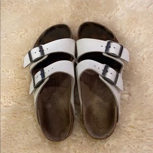 Birkenstock Arizona sandal in white leather